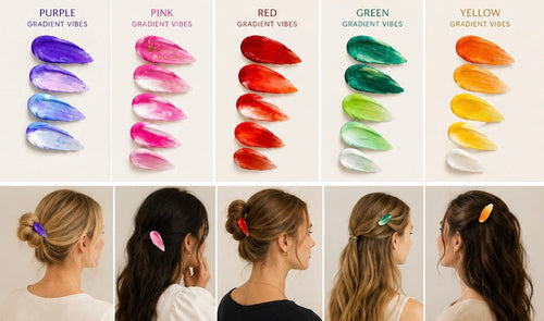 KWADEN Paintstroke Hair Clips – 5-Piece Set